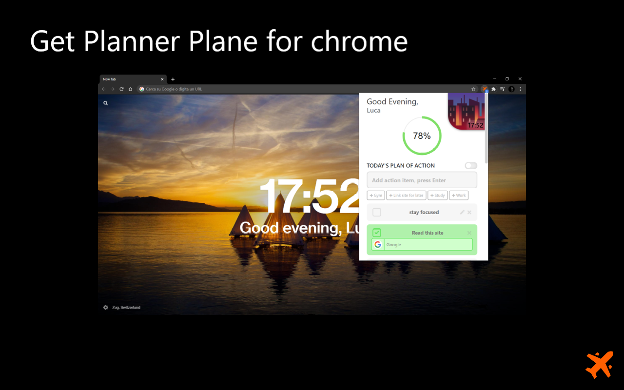 Planner Plane chrome谷歌浏览器插件_扩展第7张截图