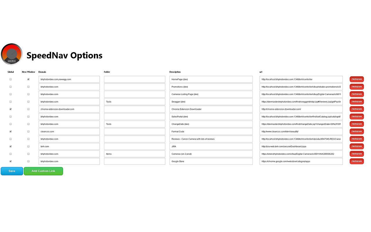 Speed Nav chrome谷歌浏览器插件_扩展第2张截图