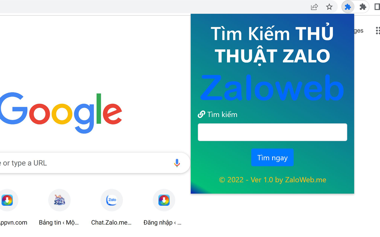 Thủ thuật Zalo - ZaloWeb.me chrome谷歌浏览器插件_扩展第1张截图