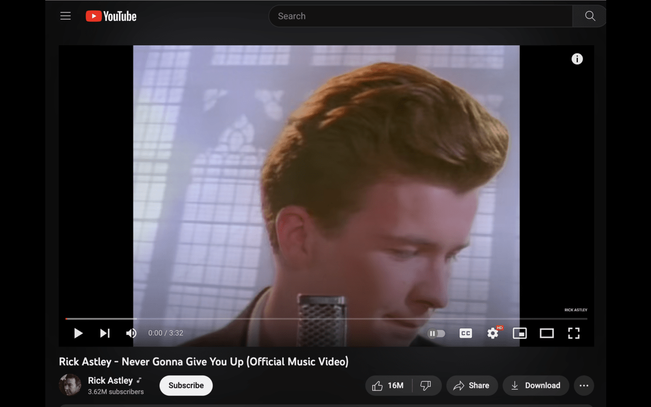 Rickroll Extension chrome谷歌浏览器插件_扩展第1张截图