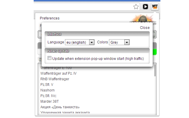 WoT RS - World of Tanks Рейтинги и статистика chrome谷歌浏览器插件_扩展第4张截图