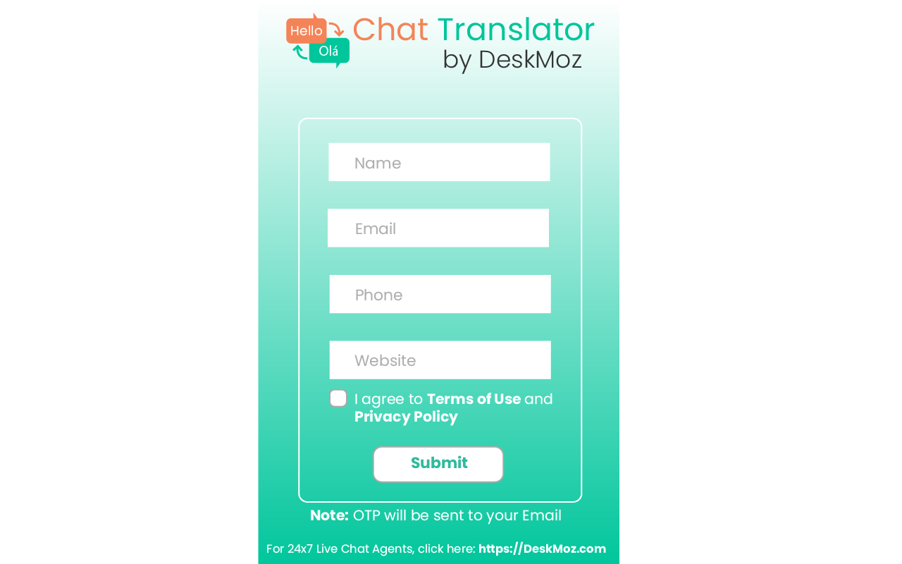 Chat Translator by DeskMoz chrome谷歌浏览器插件_扩展第1张截图