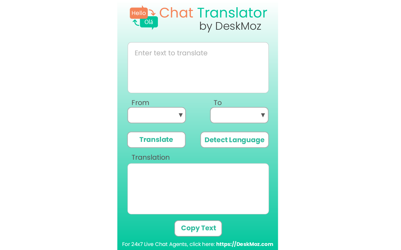 Chat Translator by DeskMoz chrome谷歌浏览器插件_扩展第2张截图