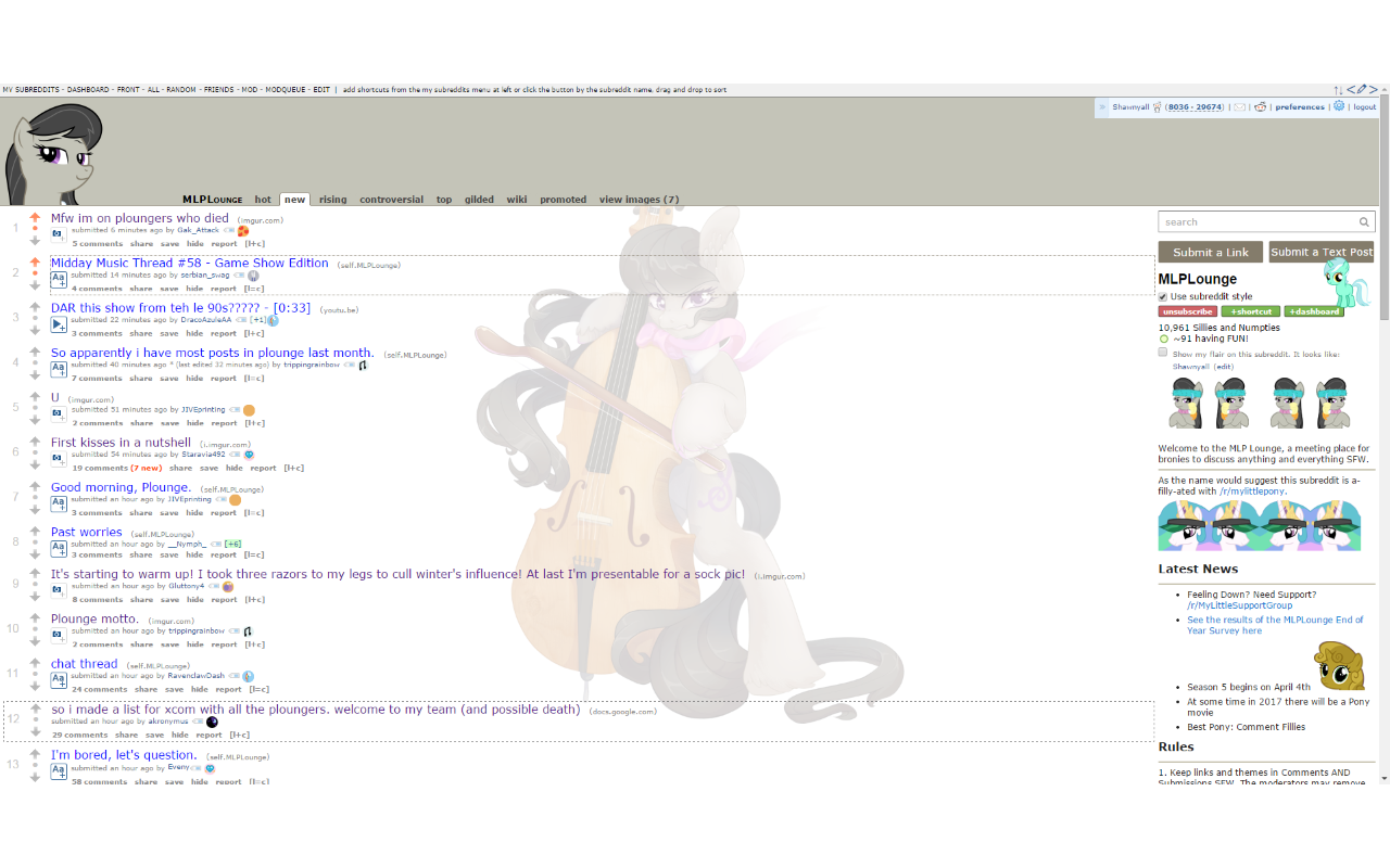 MLPLounge Octavia Theme chrome谷歌浏览器插件_扩展第1张截图