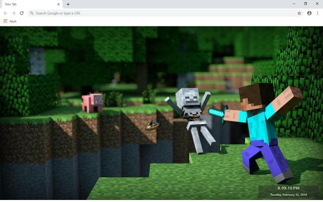 Minecraft Wallpaper chrome谷歌浏览器插件_扩展第1张截图