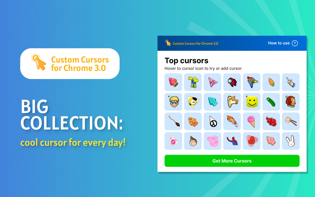 Custom Cursors 3.0 for Chrome chrome谷歌浏览器插件_扩展第1张截图