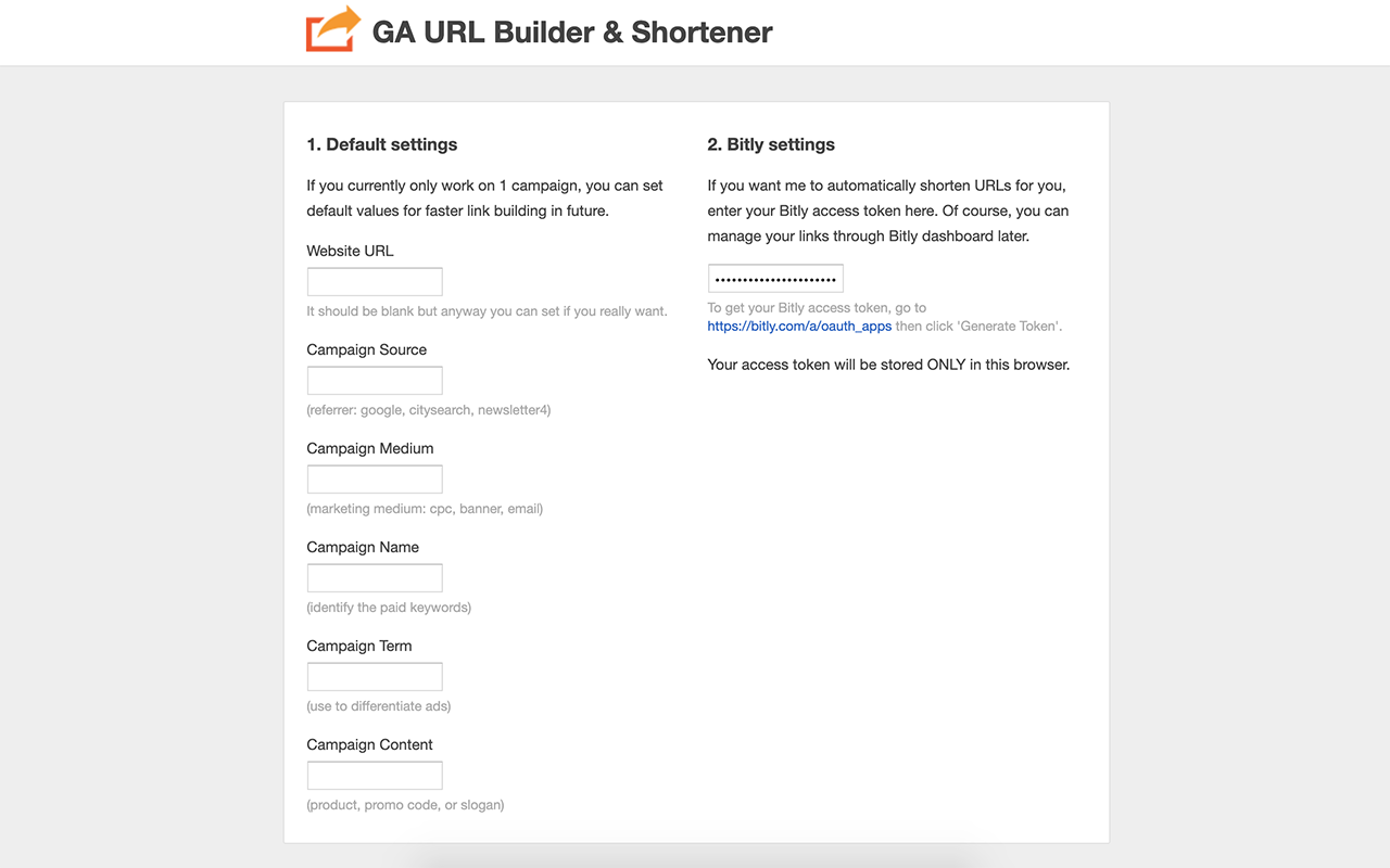 GA URL Builder & Shortener chrome谷歌浏览器插件_扩展第1张截图