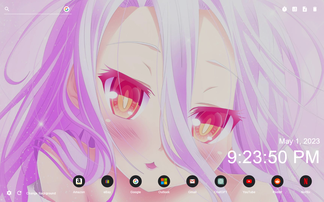 Anime Girl Wallpaper New Tab chrome谷歌浏览器插件_扩展第5张截图