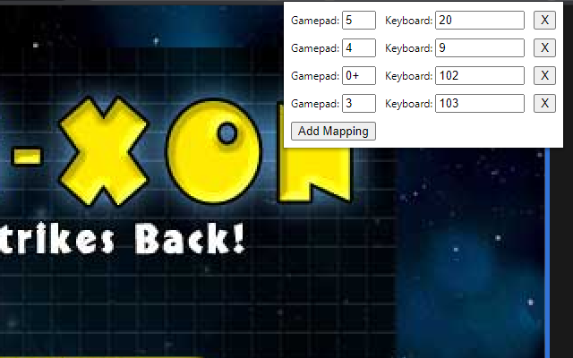 Gamepad to Keyboard Mapper chrome谷歌浏览器插件_扩展第1张截图