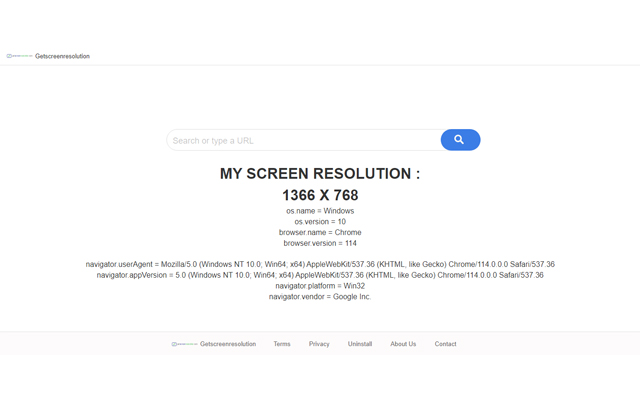 Get Screen Resolution chrome谷歌浏览器插件_扩展第1张截图