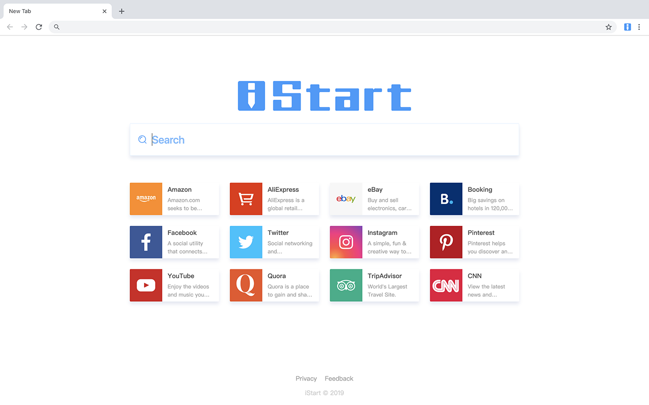 iStart New Tab chrome谷歌浏览器插件_扩展第1张截图