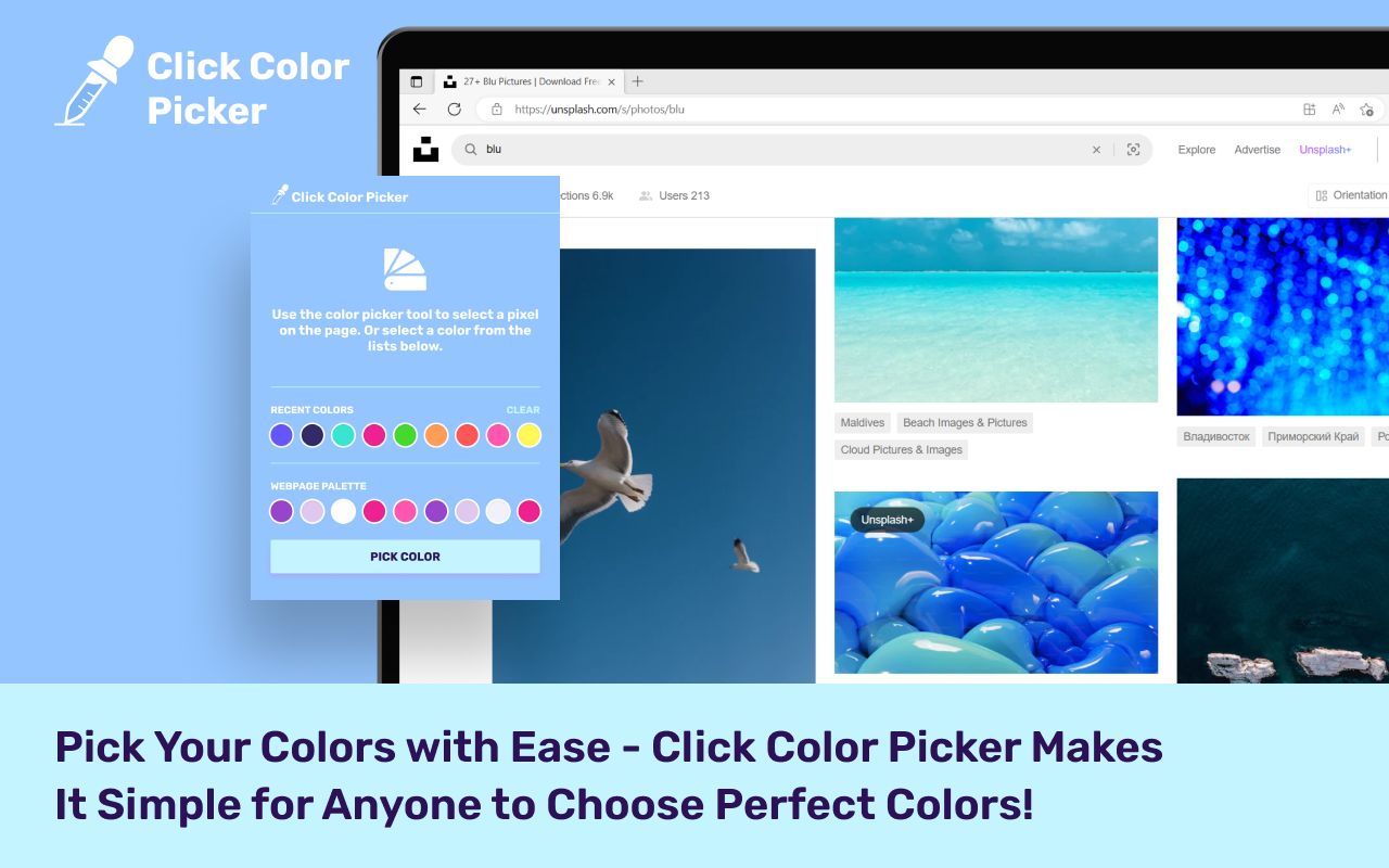 Click Color Picker chrome谷歌浏览器插件_扩展第1张截图