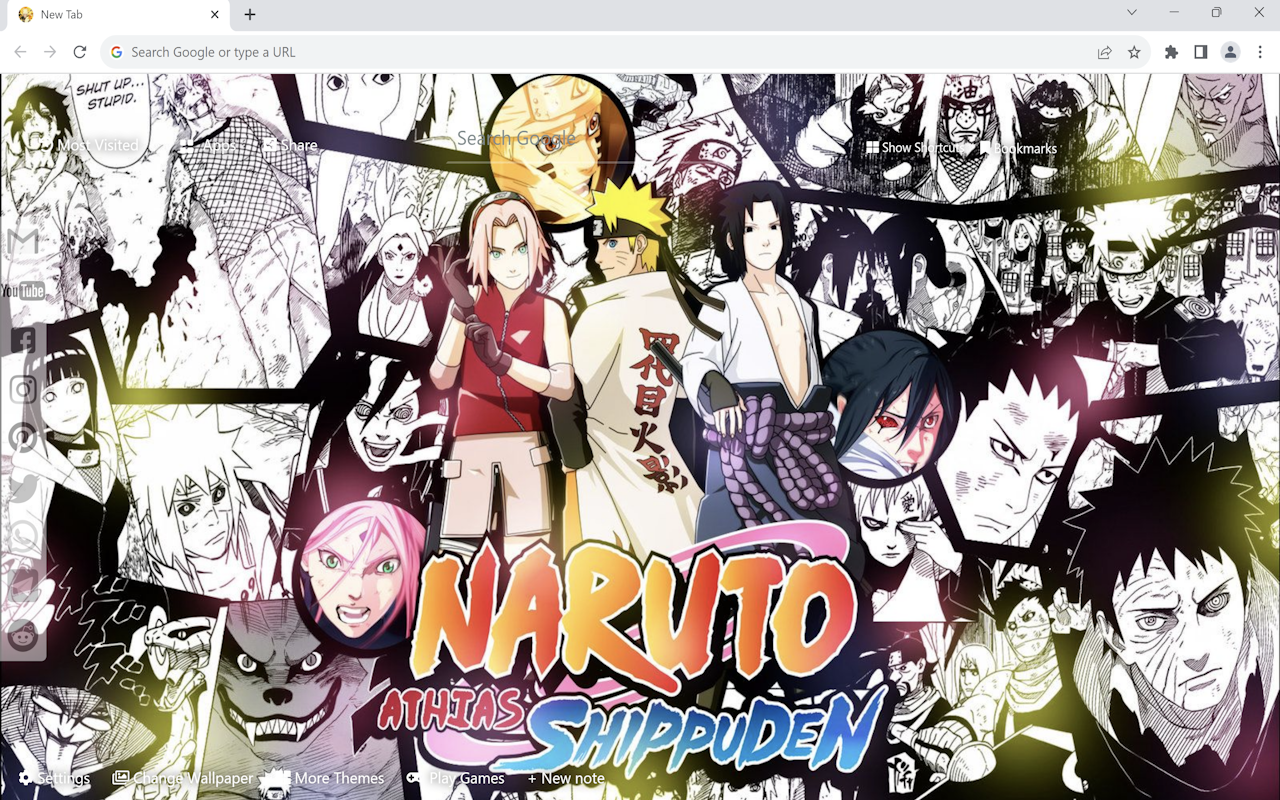 Naruto Shippuden Wallpaper chrome谷歌浏览器插件_扩展第3张截图