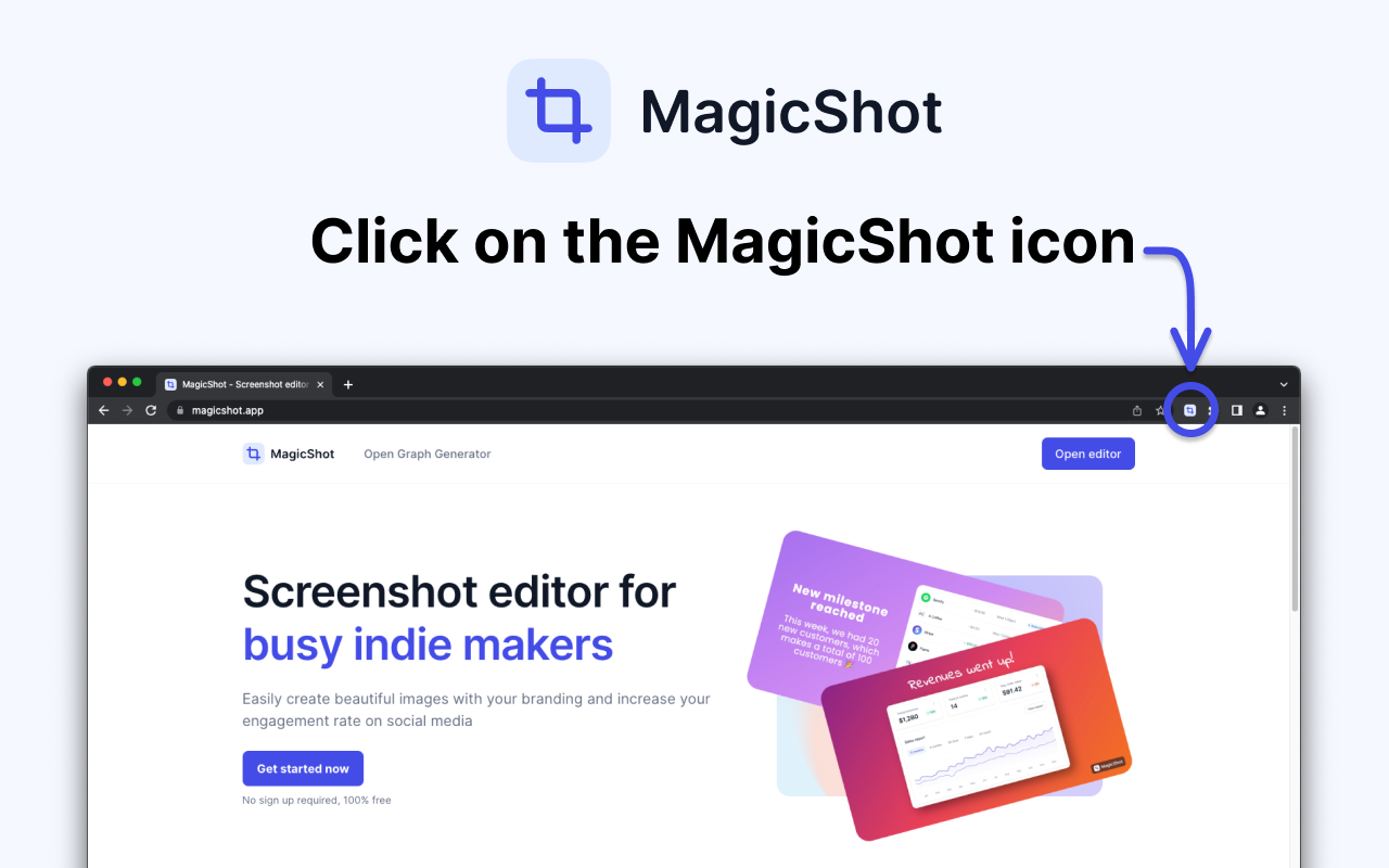 MagicShot - Screenshots made Beautiful chrome谷歌浏览器插件_扩展第3张截图