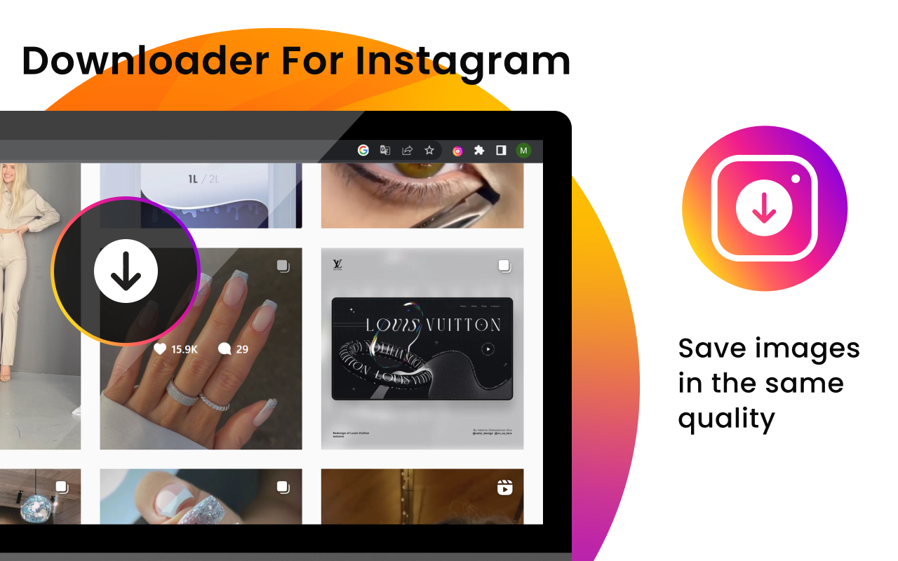 Instagram Video Downloader chrome谷歌浏览器插件_扩展第2张截图