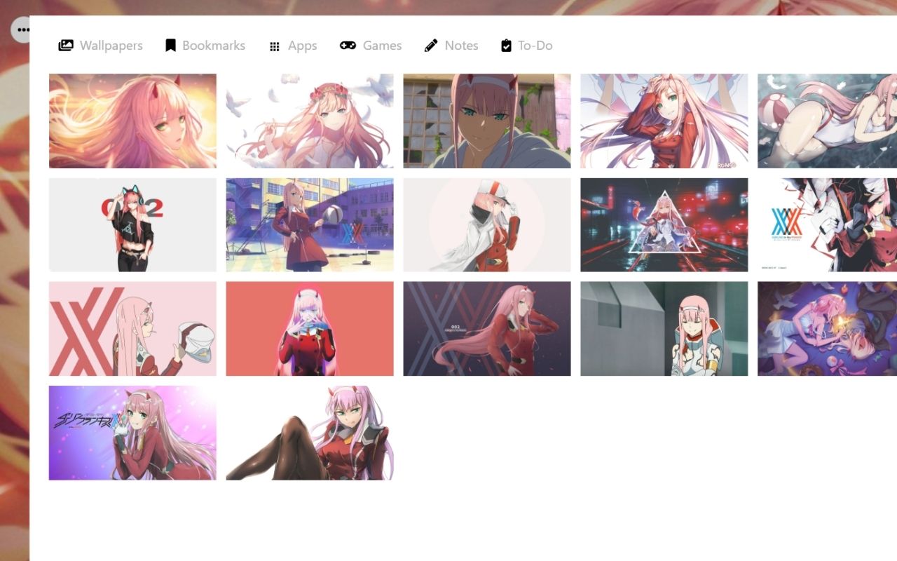 Zero Two Wallpaper New tab Theme [Install] chrome谷歌浏览器插件_扩展第4张截图