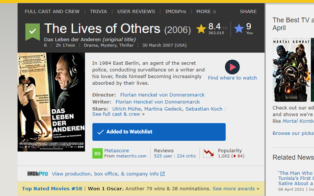 Where to watch - Playpilot/IMDb chrome谷歌浏览器插件_扩展第1张截图