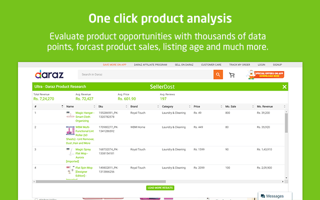 SellerDost - Free Daraz Product Hunting Tool chrome谷歌浏览器插件_扩展第5张截图