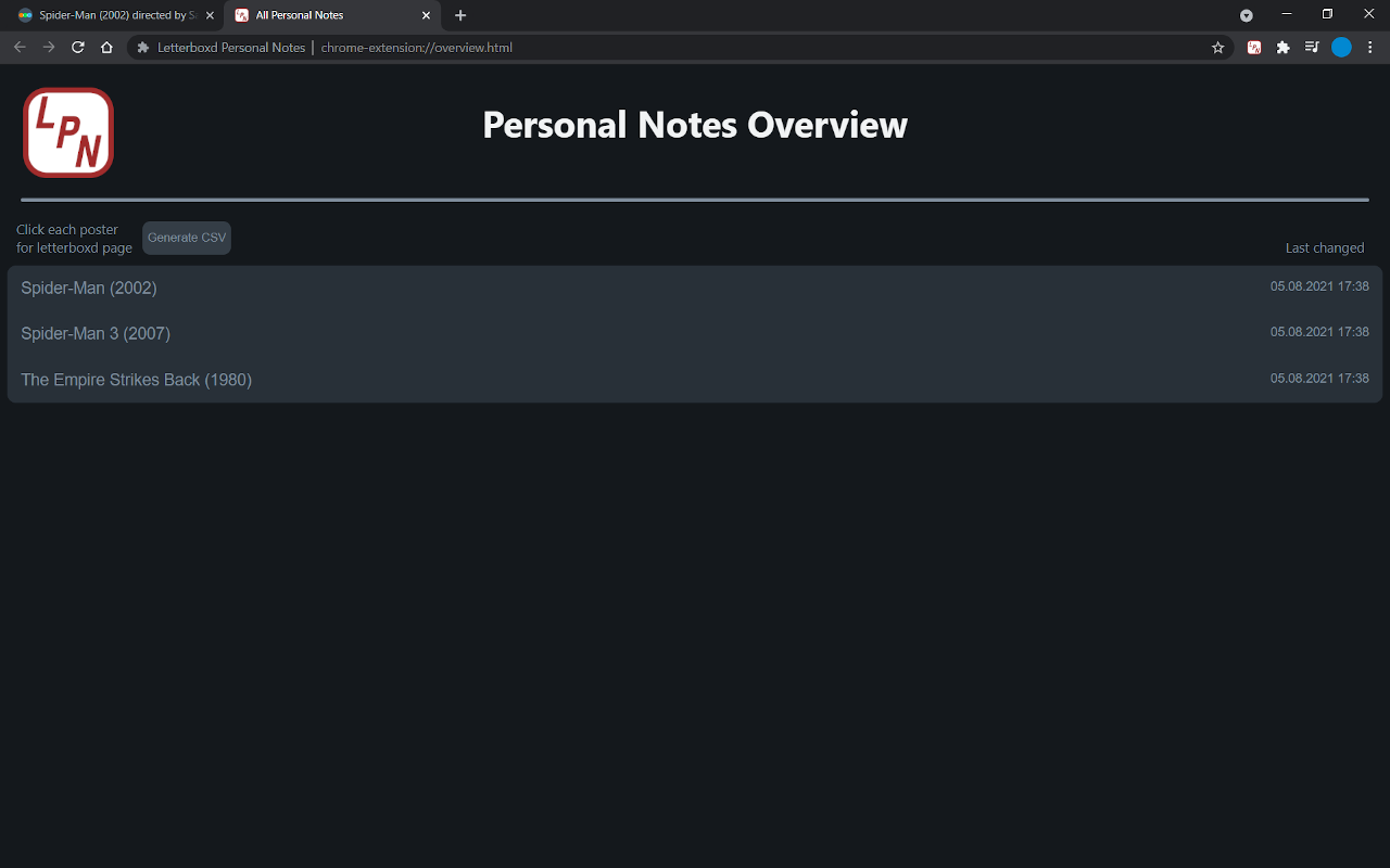 Letterboxd Personal Notes chrome谷歌浏览器插件_扩展第1张截图