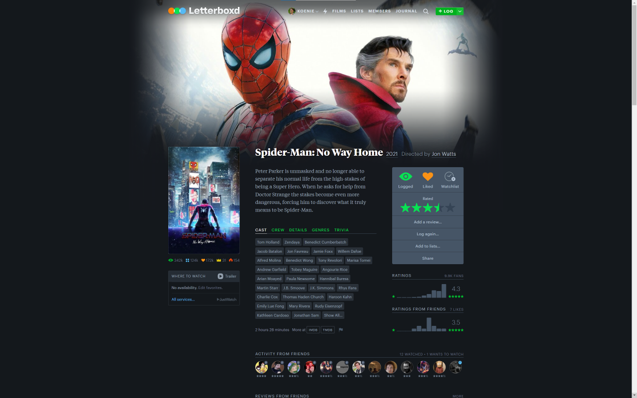 Letterboxd Hours and Minutes chrome谷歌浏览器插件_扩展第1张截图