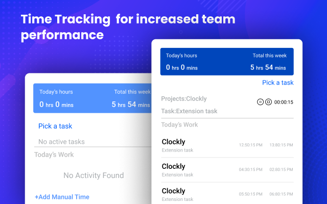 Time tracking tool - Clockly by 500apps chrome谷歌浏览器插件_扩展第1张截图