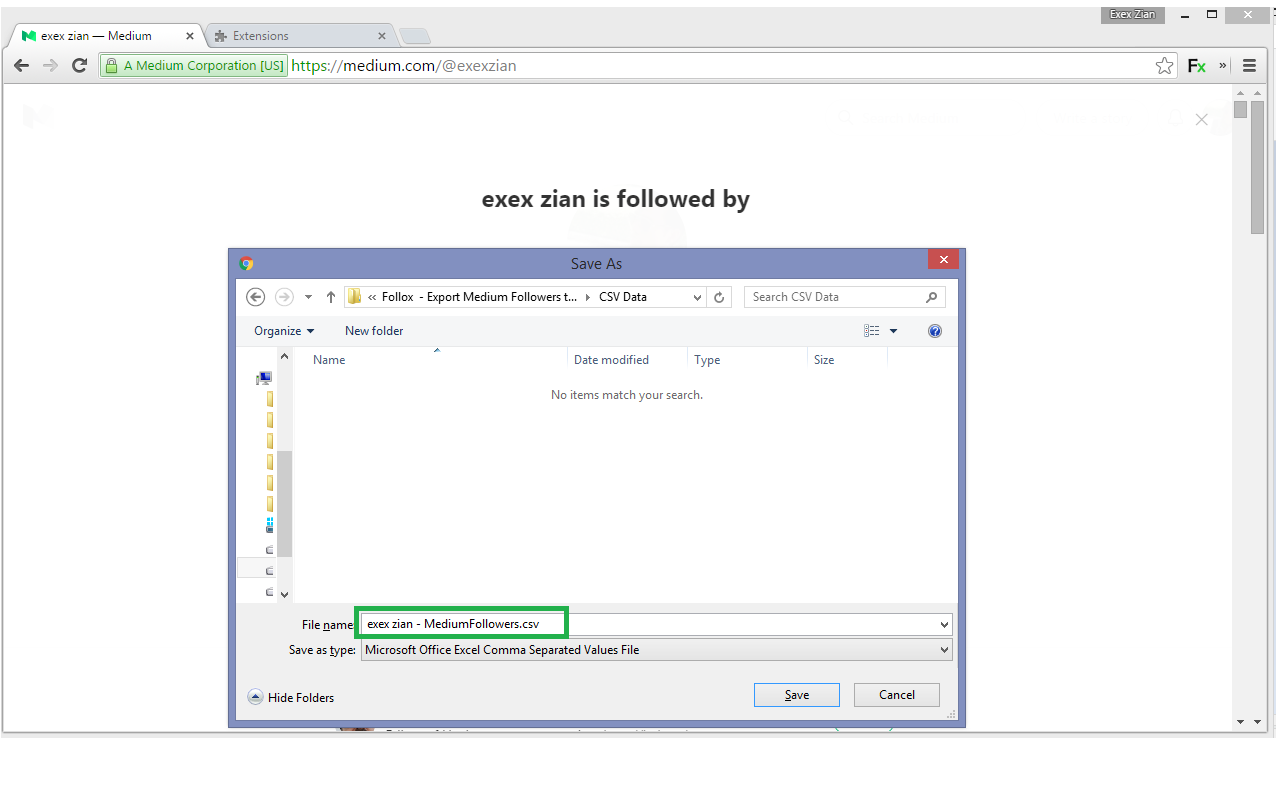 Follox - Export Medium Followers to CSV chrome谷歌浏览器插件_扩展第4张截图