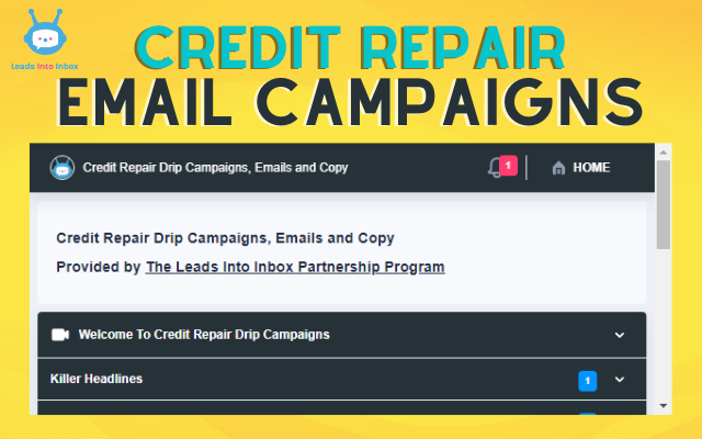 Build Credit Repair Email Campaigns in 24 Hrs chrome谷歌浏览器插件_扩展第2张截图