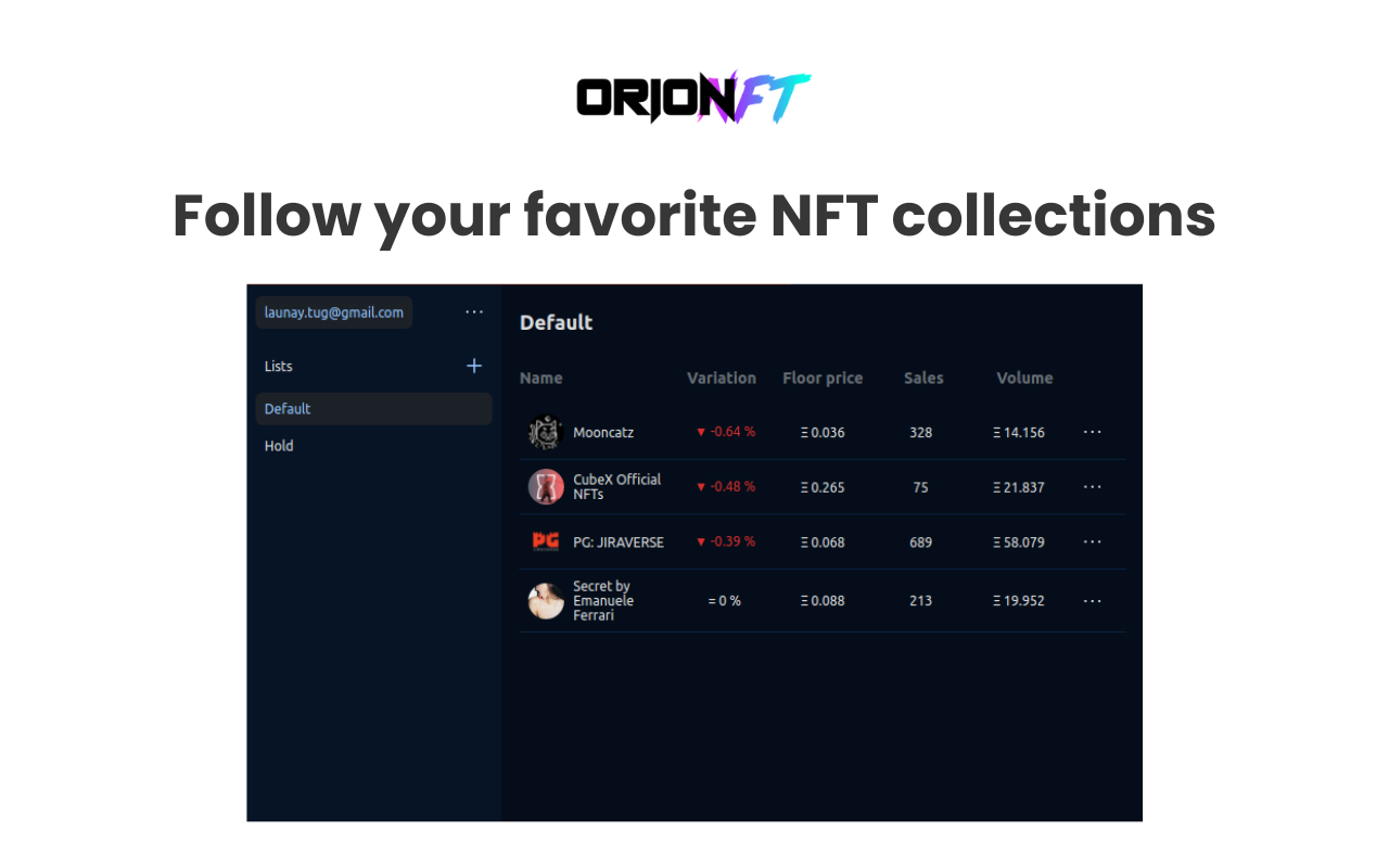 Orion NFT chrome谷歌浏览器插件_扩展第3张截图