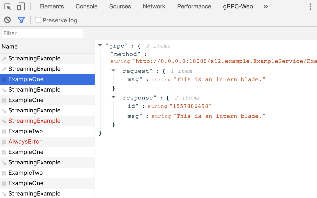 gRPC-Web Developer Tools chrome谷歌浏览器插件_扩展第1张截图