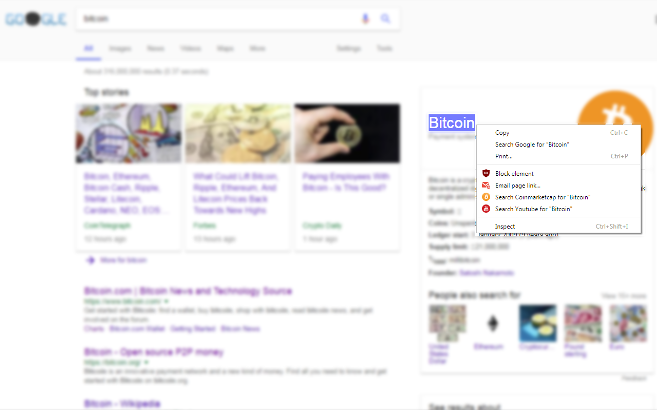 Search CoinMarketCap Right Click chrome谷歌浏览器插件_扩展第3张截图