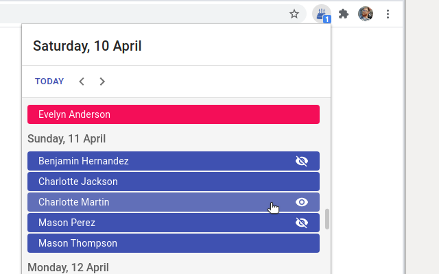 Birthday Calendar Exporter for Facebook chrome谷歌浏览器插件_扩展第1张截图