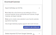 Birthday Calendar Exporter for Facebook chrome谷歌浏览器插件_扩展第10张截图