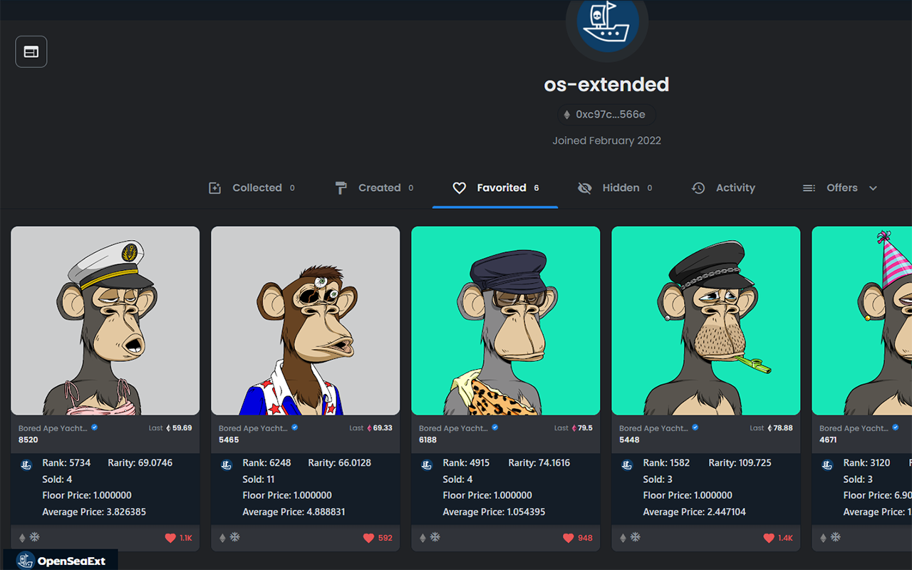 OpenSea Extended chrome谷歌浏览器插件_扩展第5张截图