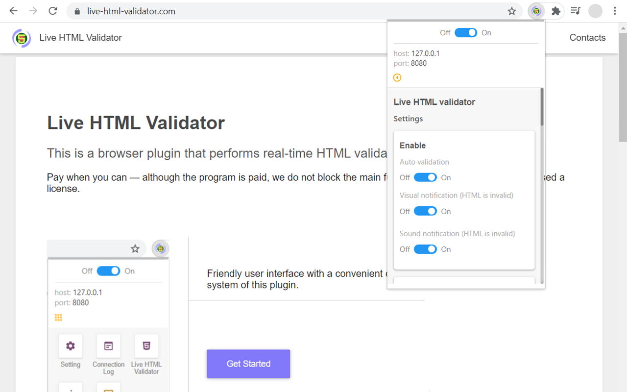 Live HTML Validator chrome谷歌浏览器插件_扩展第2张截图