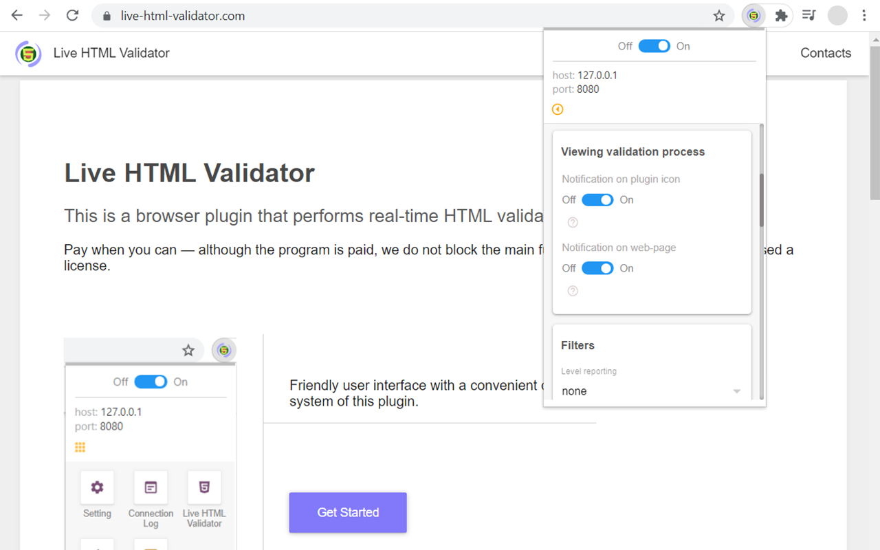 Live HTML Validator chrome谷歌浏览器插件_扩展第4张截图