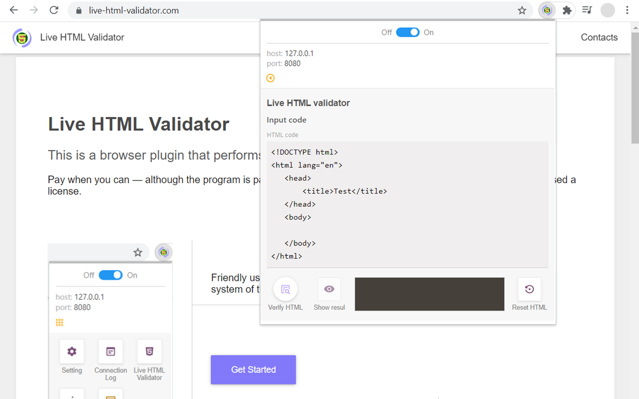 Live HTML Validator chrome谷歌浏览器插件_扩展第5张截图