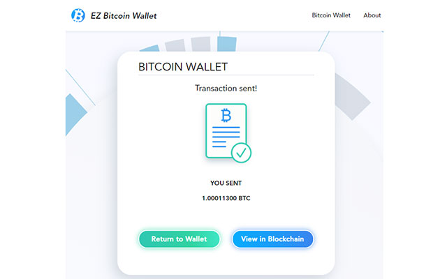 EZ Bitcoin wallet chrome谷歌浏览器插件_扩展第3张截图