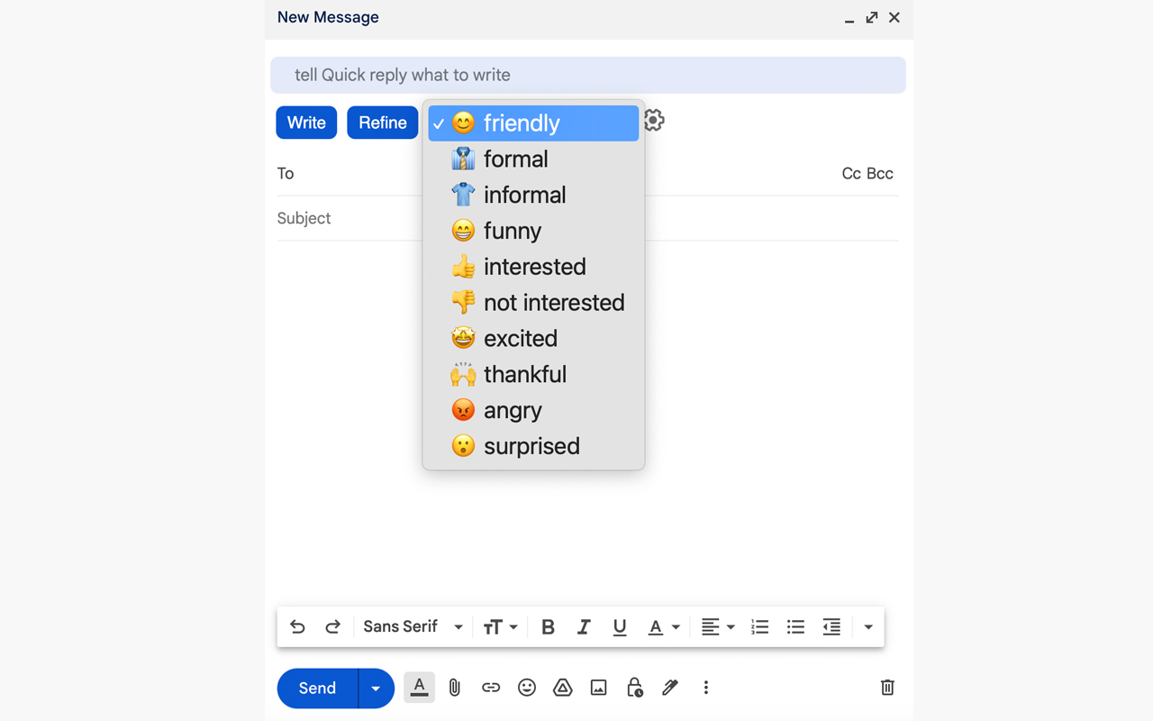 QuickReply chrome谷歌浏览器插件_扩展第6张截图
