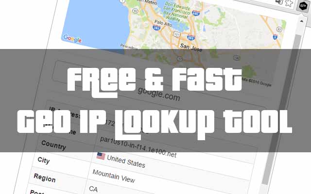 Geo IP Lookup chrome谷歌浏览器插件_扩展第1张截图