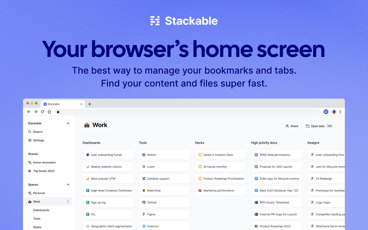 Stackable - Bookmark and Tab Manager chrome谷歌浏览器插件_扩展第6张截图