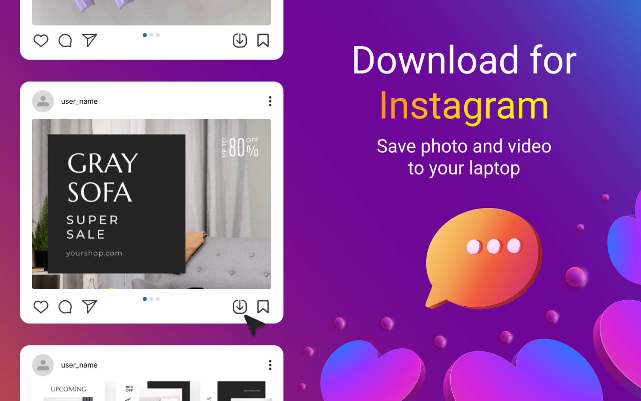 Instagram Video Downloader chrome谷歌浏览器插件_扩展第1张截图