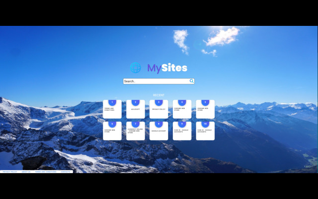 MySites chrome谷歌浏览器插件_扩展第1张截图