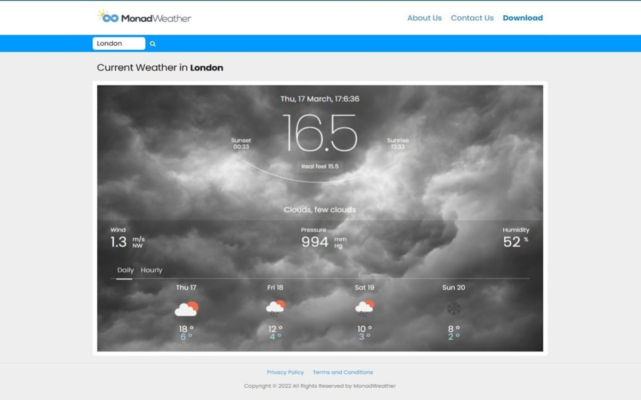 Weather Forecast chrome谷歌浏览器插件_扩展第4张截图