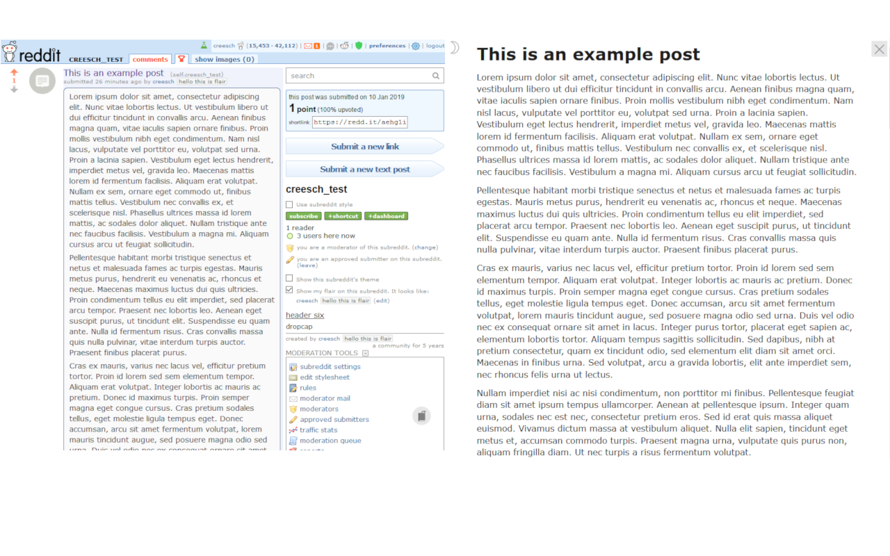 readReddit, Readable text posts on reddit chrome谷歌浏览器插件_扩展第1张截图