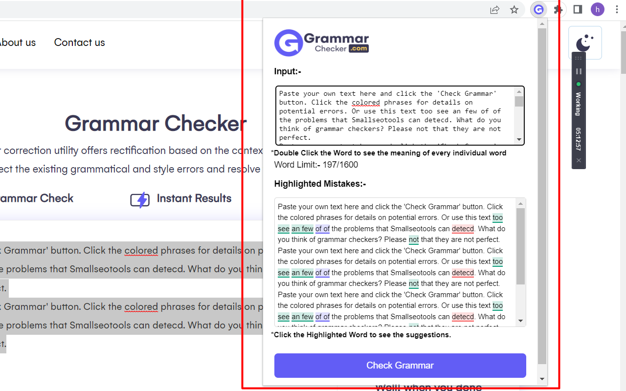 Grammar Checker chrome谷歌浏览器插件_扩展第4张截图
