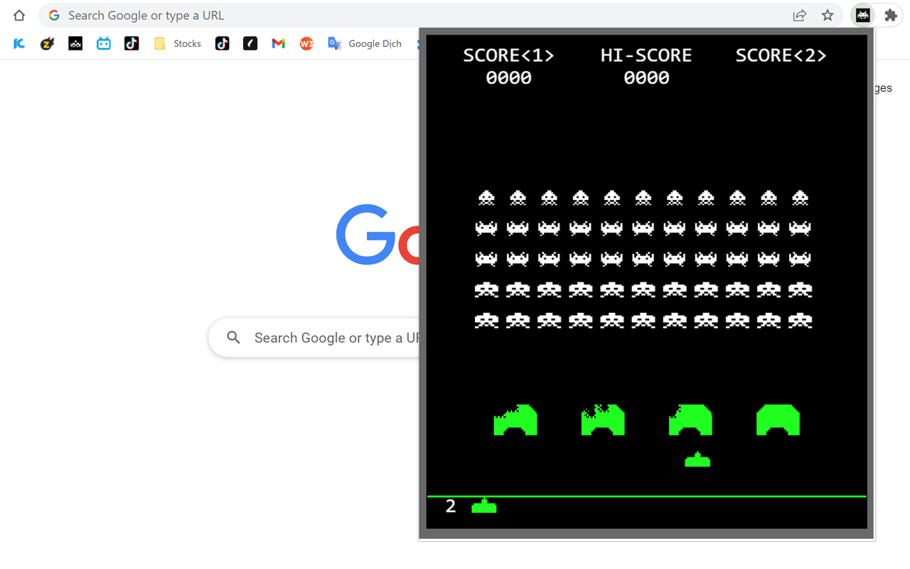 Space Invader Game chrome谷歌浏览器插件_扩展第2张截图