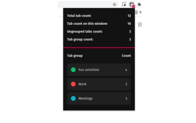 Tab Count chrome谷歌浏览器插件_扩展第2张截图
