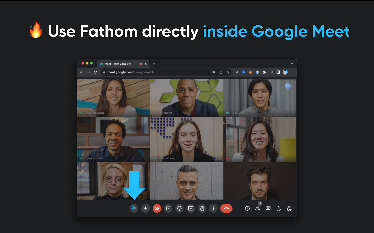 Fathom AI Notetaker for Google Meet chrome谷歌浏览器插件_扩展第1张截图