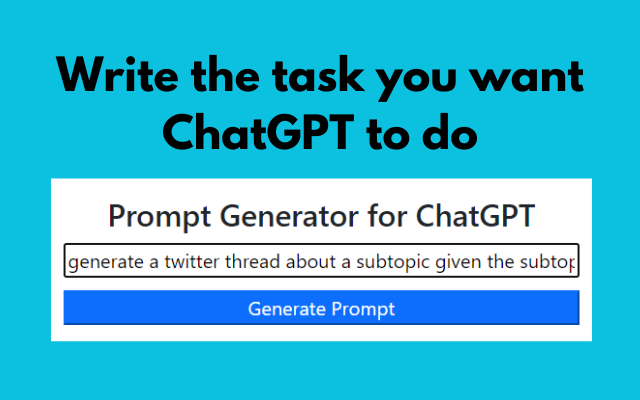 ChatGPT Prompt Generator chrome谷歌浏览器插件_扩展第1张截图