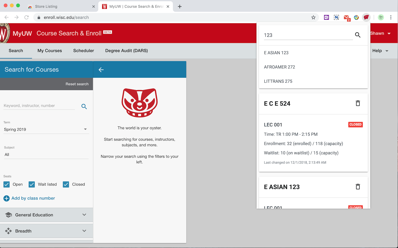 MadCourse chrome谷歌浏览器插件_扩展第1张截图